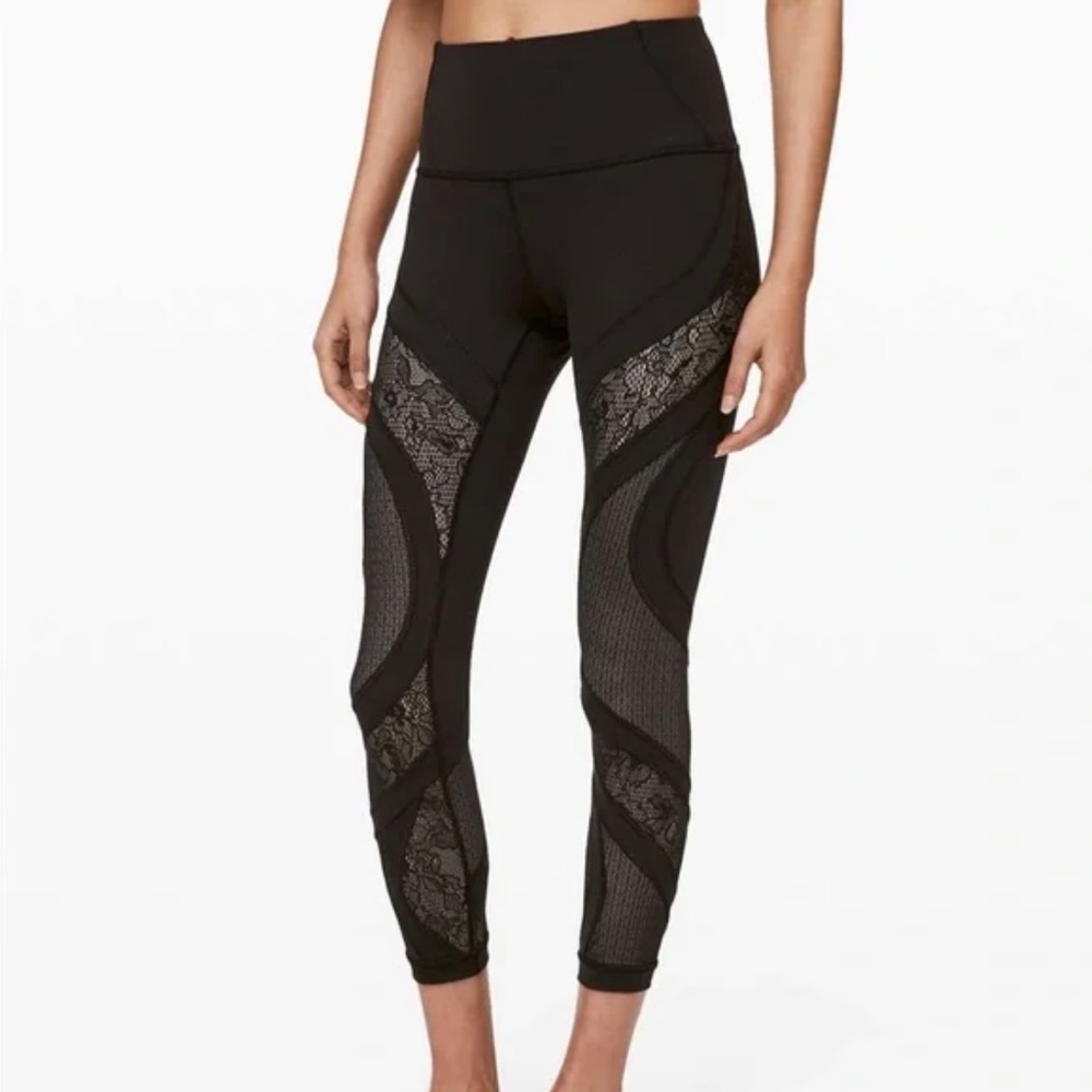 Lululemon Black Wunder Under High-Rise Tight Leggings